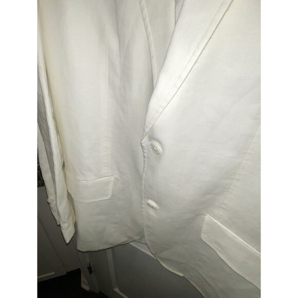 INC INTERNATIONAL CONCEPTS SZ XL Men's LINEN BLAZER Classic White Slim Fit NWT - Picture 7 of 7